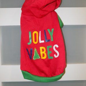 WOOF LOOKIN' GOOD RED JOLLY VIBES SWEATSHIRT SIZE L NEW